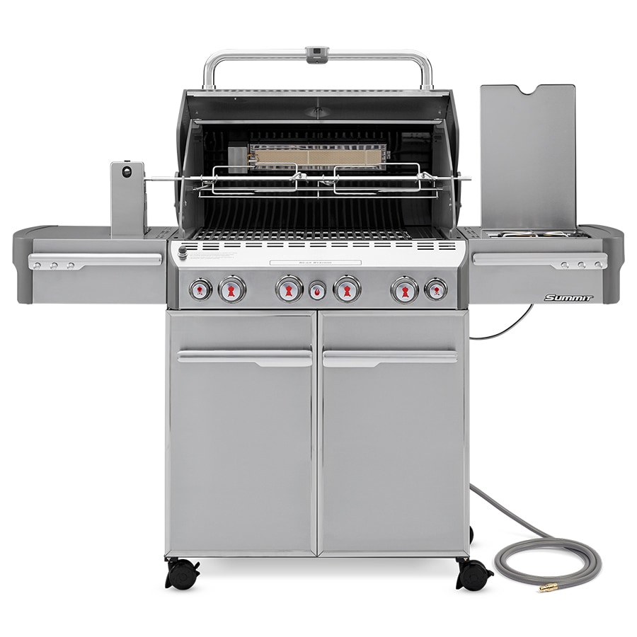 Shop Weber Weber Summit S470 4Burner Gas Grill with 1Side Burner and