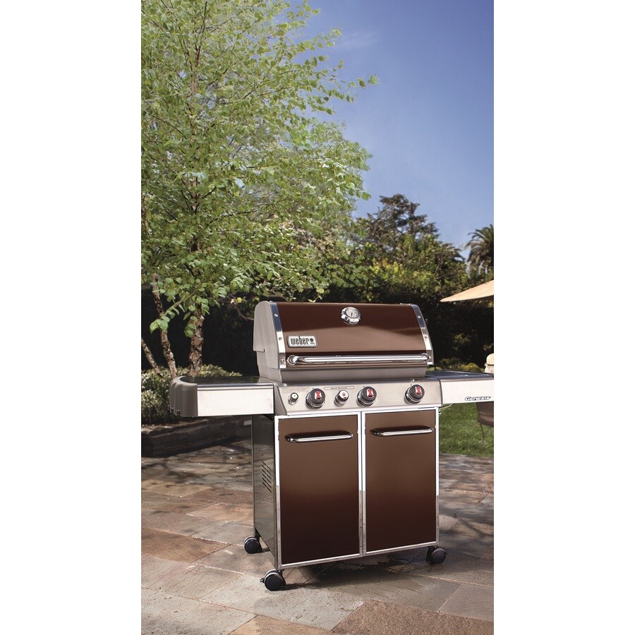 weber grill 3 burner with side burner