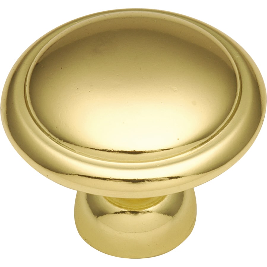 Hickory Hardware Eclipse Polished Brass Round Cabinet Knob At Lowes