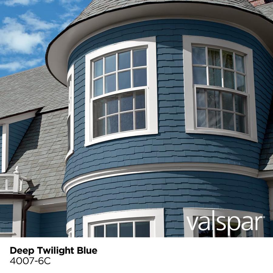 Valspar Season Flex Flat Deep Twilight Blue 40076C Exterior Paint 5