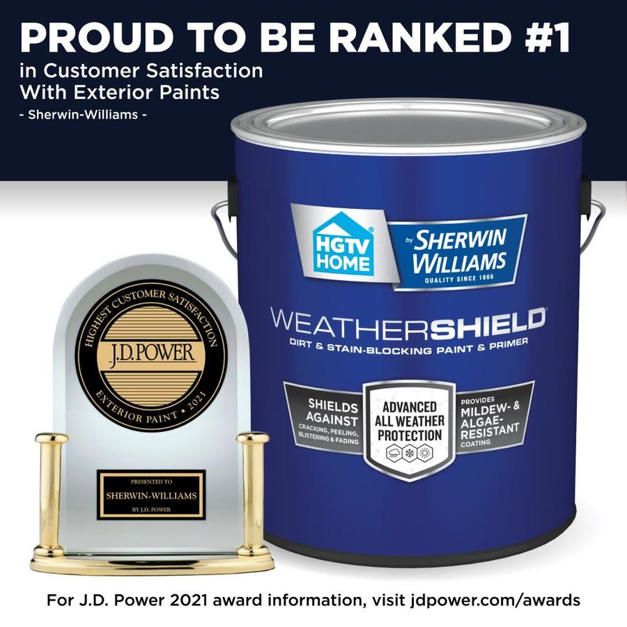 Hgtv Home By Sherwin Williams Weathershield Ultra Deep Satin Red Barn Exterior Paint 1 Gallon