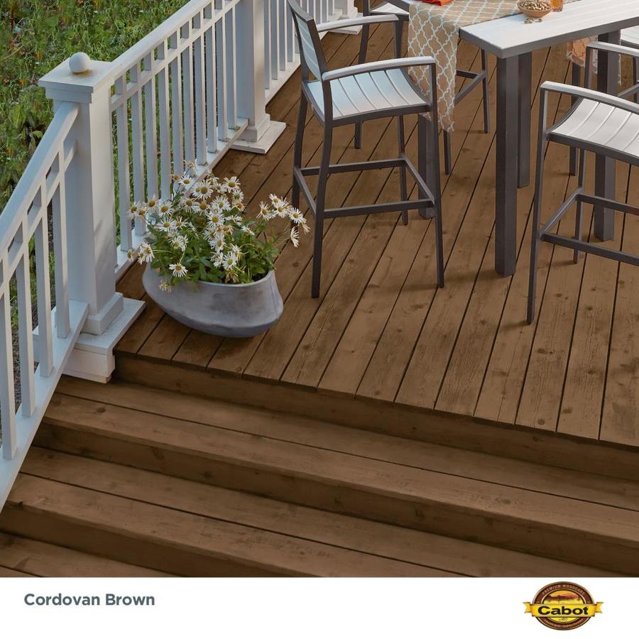 Simple Cabot Cordovan Brown Semi Transparent Exterior Stain for Large Space