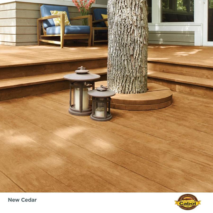 Cabot Pre Tinted New Cedar Semi Solid Exterior Stain 1 Quart In The Exterior Stains Department 4471