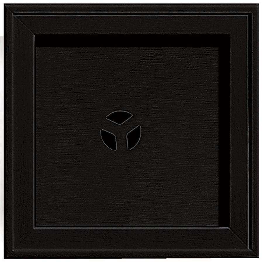 Builders Edge 7.75in x 7.75in Black Vinyl Universal Mounting Block in