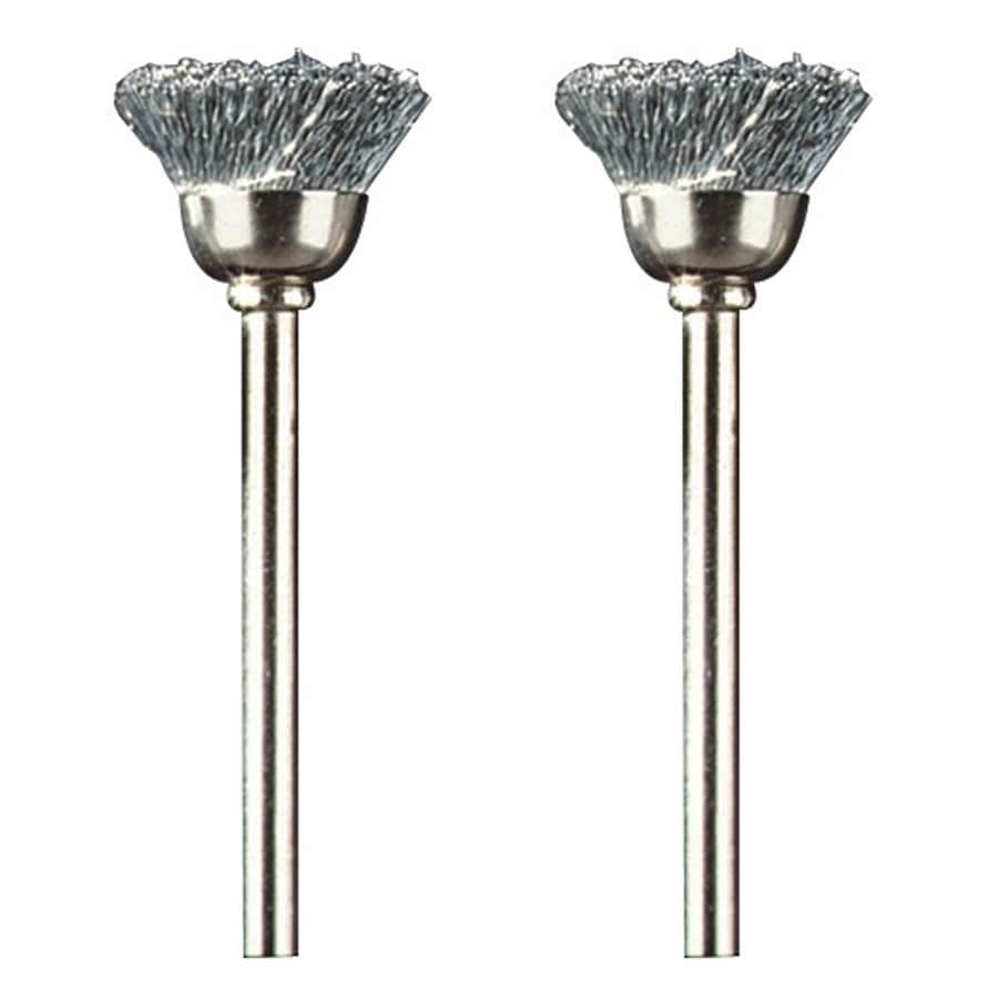Dremel 2 Piece Steel 1 2 In Cleaning Polishing Brush Bit Accessory In The Rotary Tool Bits Wheels Department At Lowes Com
