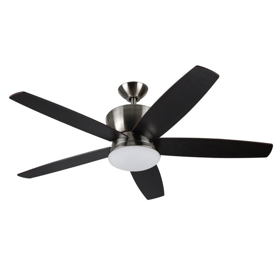 Litex Alderson 52in Brushed Nickel LED Indoor Ceiling Fan with Light