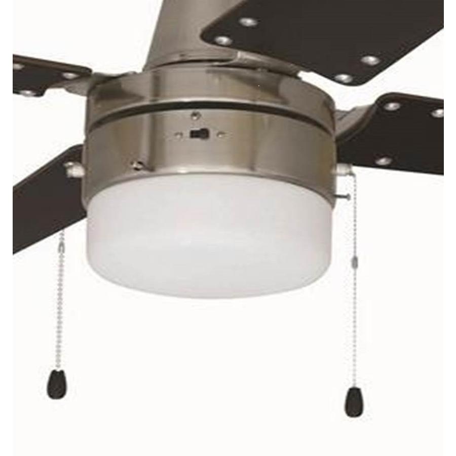 Litex Wakefield 48in Brushed Chrome LED Indoor Ceiling Fan with Light