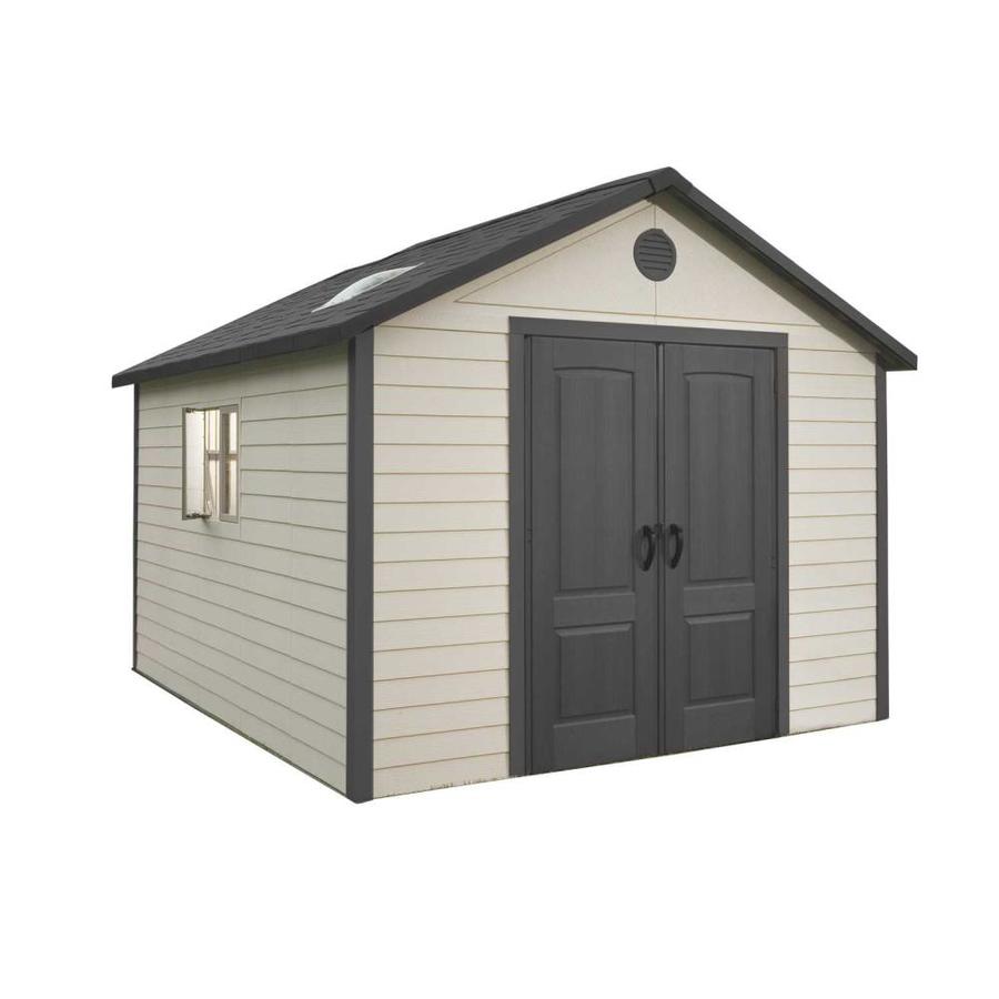 Shop LIFETIME PRODUCTS Gable Storage Shed (Common: 11-ft x 