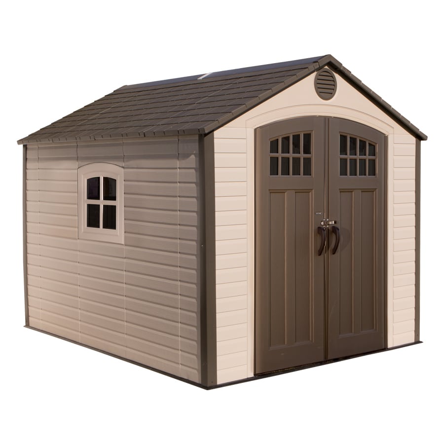 Shop LIFETIME PRODUCTS Gable Storage Shed (Common: 8-ft x 