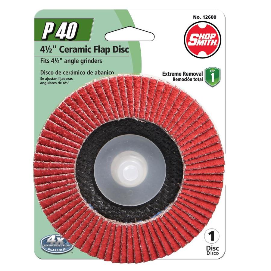 Shopsmith Ceramic 4 5 In 40 Grit Flap Disc In The Abrasive Wheels Department At Lowes Com