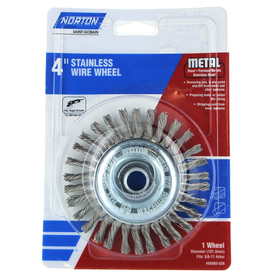 Norton Wire Wheel Brush 4 In Coarse Wire Wheel Angle Grinder In The Wire Wheels Buffers Department At Lowes Com