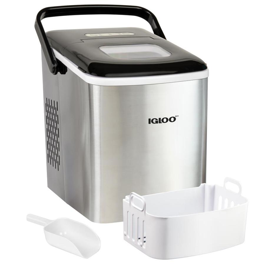 Igloo 26-lb Flip-up Door Portable/Countertop Bullet Ice Maker