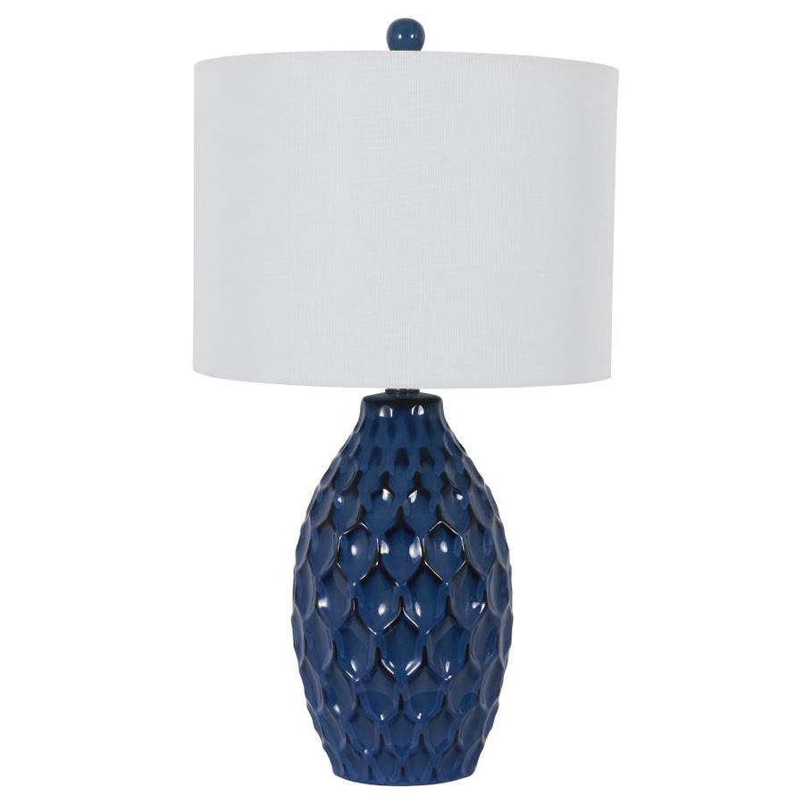 navy and gold lamp