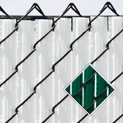 Pexco 6 Ft H X 6 In L Green Chain Link Fence Privacy Slat In The Chain