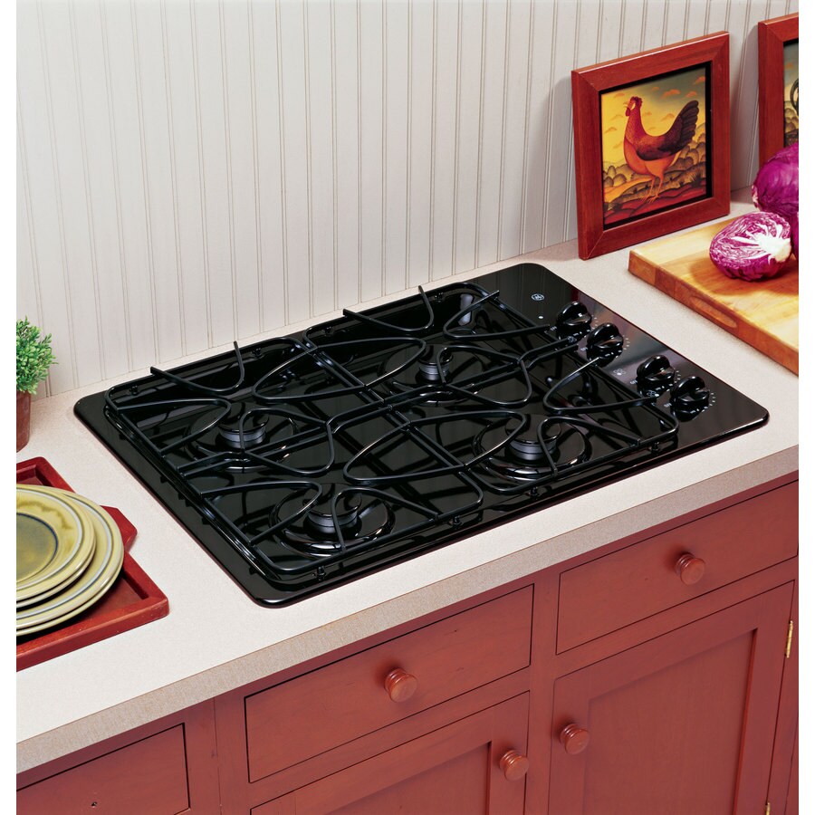 Ge 30 Inch Built In Gas Cooktop Color Black At Lowes Com