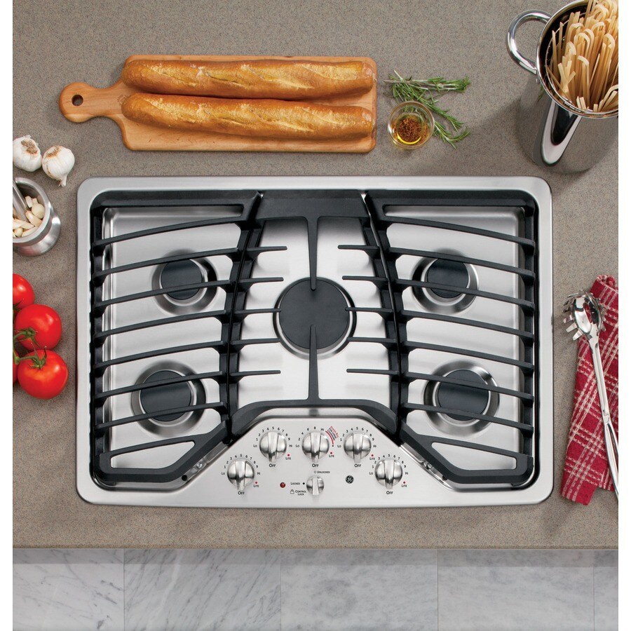 GE Profile 5Burner Gas Cooktop (Stainless Steel) 30in