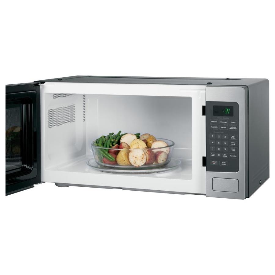 GE Profile 1.1cu ft 800Watt Countertop Microwave (Stainless Steel) in