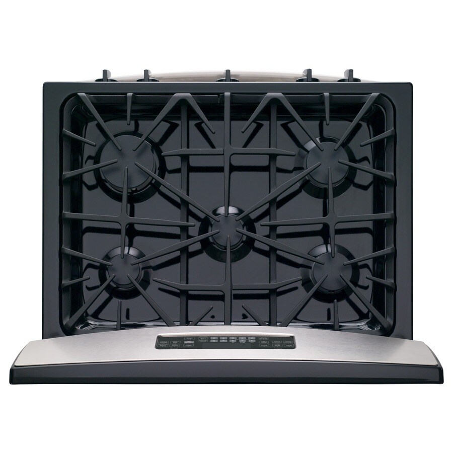 Ge 5 Burner Freestanding 5 Cu Ft Gas Range Stainless Steelblack Common 30 In Actual 30 In 5447