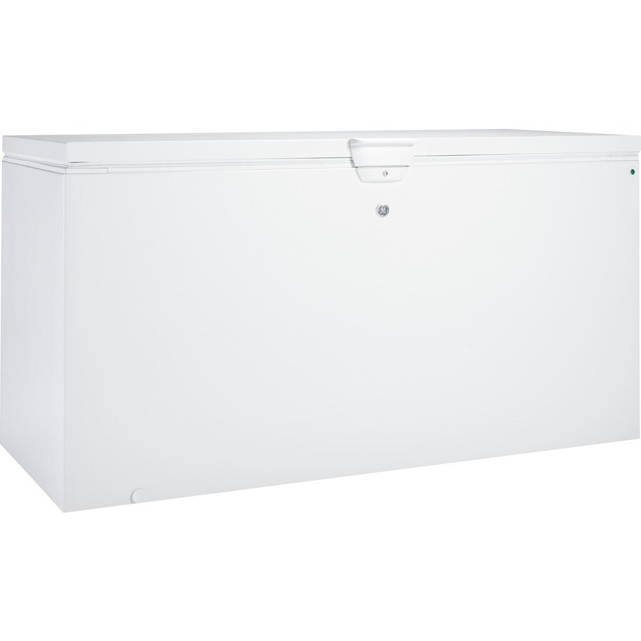 Ge 21 7 Cu Ft Chest Freezer With Temperature Alarm White In The Chest