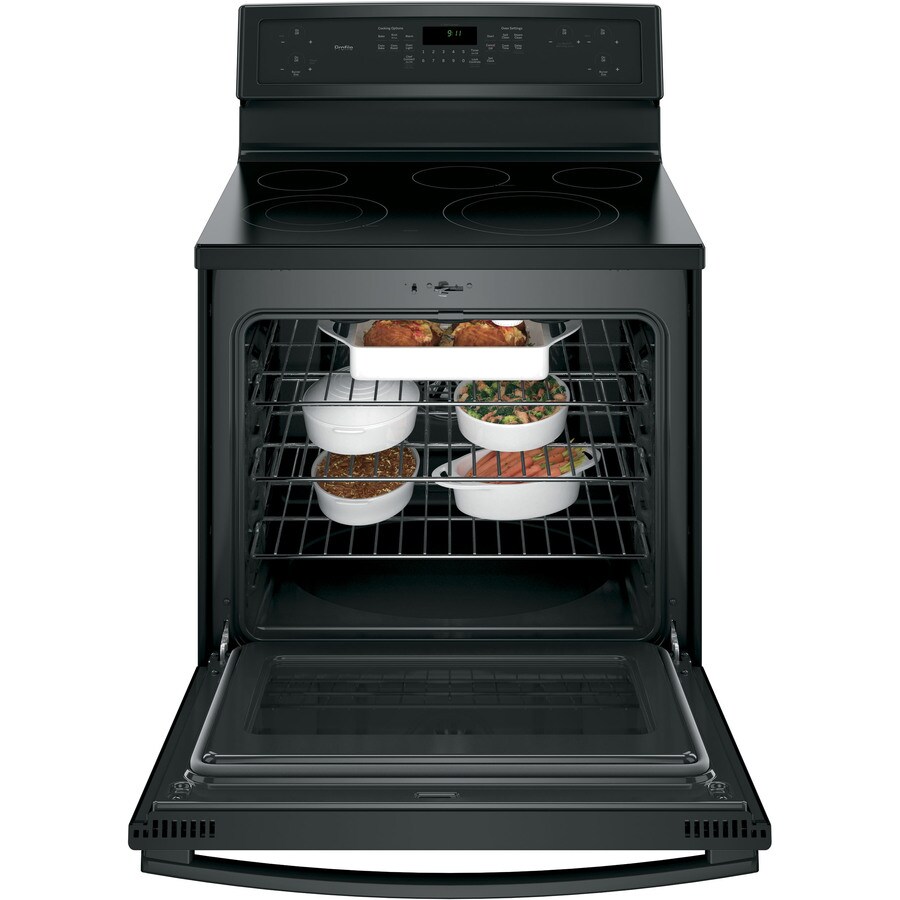 Ge Profile Smooth Surface Freestanding 5 Element 53 Cu Ft Self Cleaning Convection Electric 1520