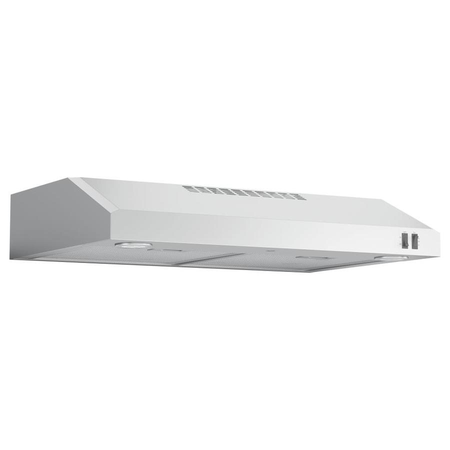 GE 30in Ducted Stainless Steel Range Hood in the Range Hoods