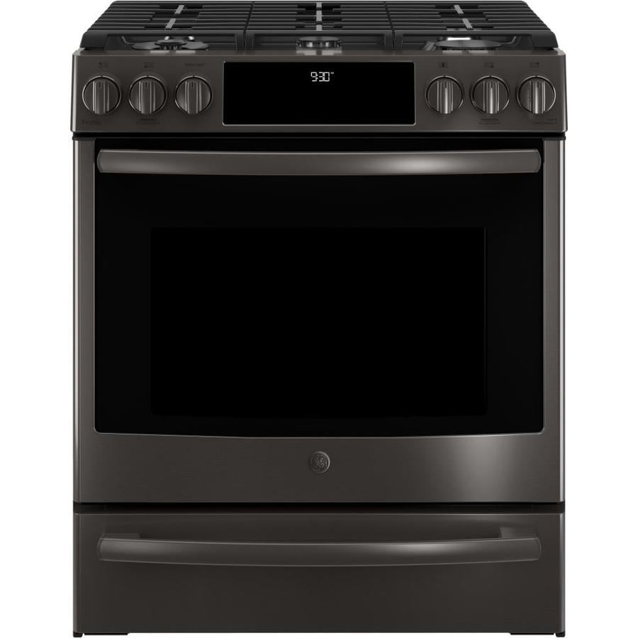 GE Profile 5 Burners 5.6cu ft SelfCleaning True Convection Slidein
