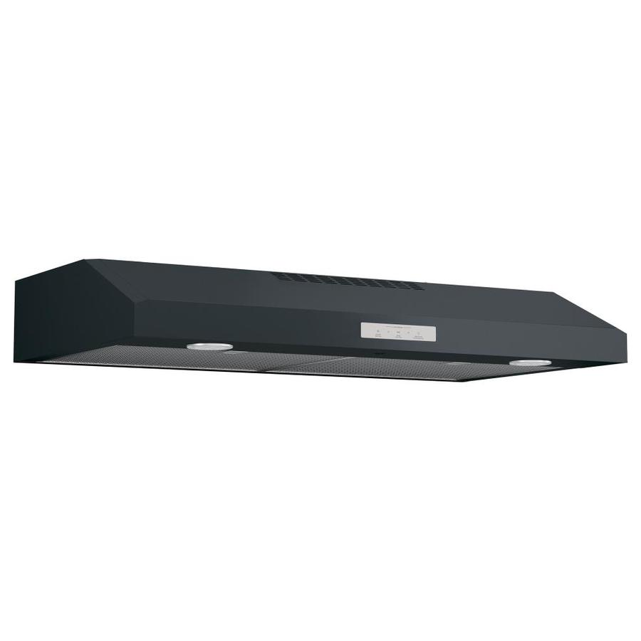 GE Profile 36in Convertible Black Slate Range Hood in the