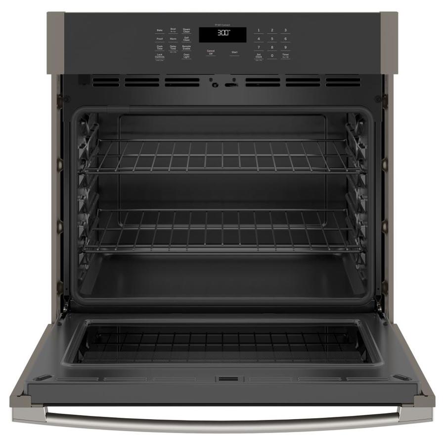 GE Smart 30in SelfCleaning Single Electric Wall Oven (FingerprintResistant Slate) in the