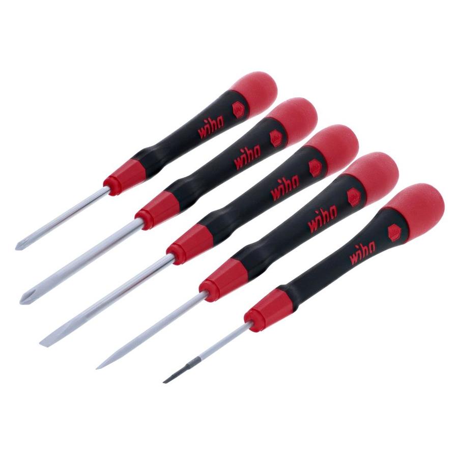 Wiha PicoFinish 5Piece Plastic Handle Screwdriver Set in the