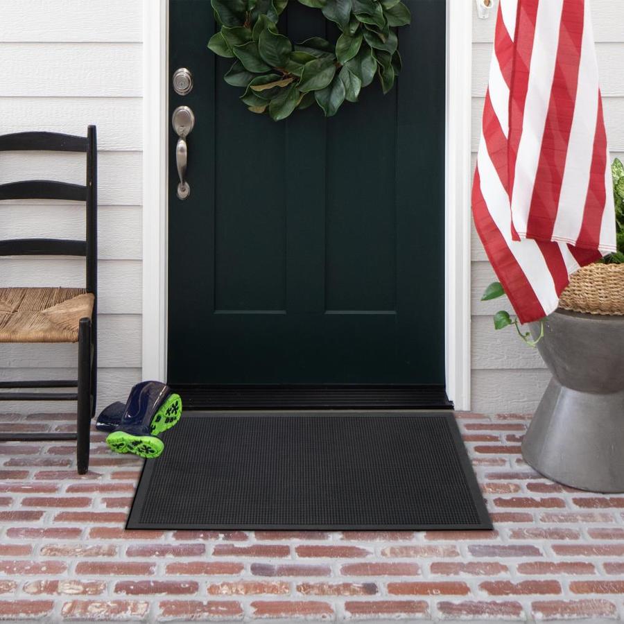 Mohawk Home Utility Bay 2ft x 3ft Black Rectangular Indoor Utility