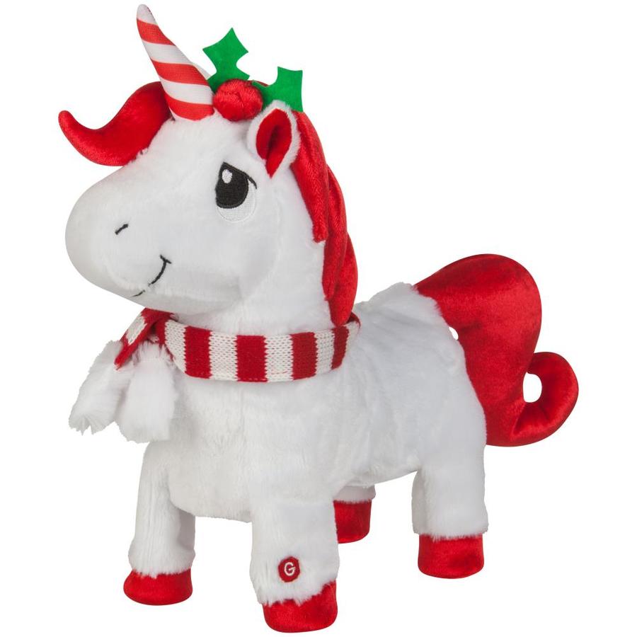 christmas unicorn plush