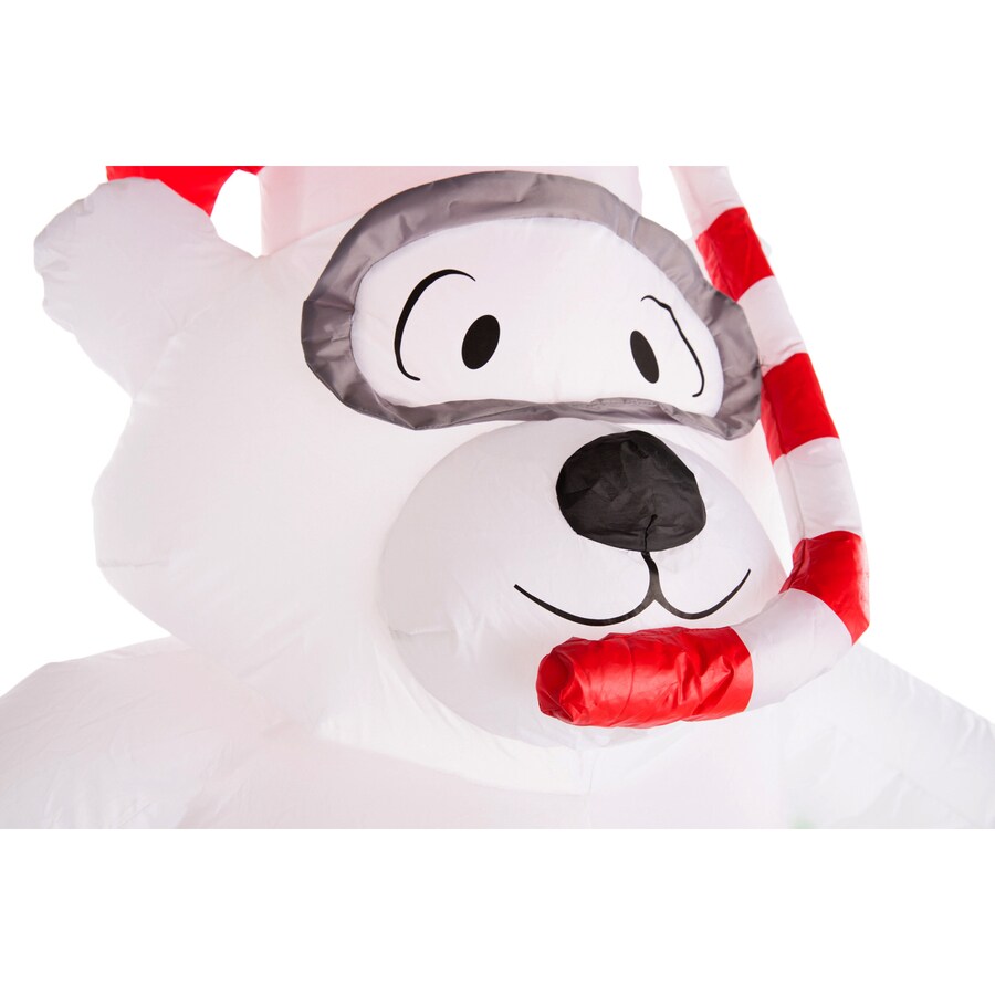 santa bear inflatable