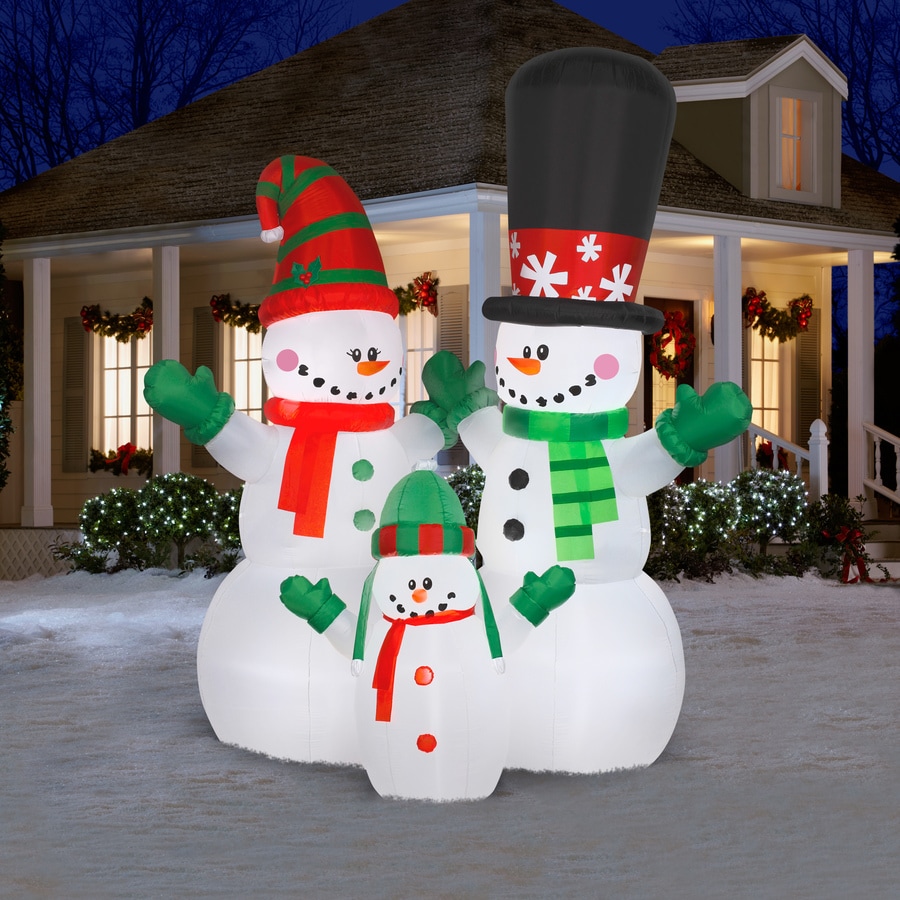 Holiday Living 12ft Lighted Snowman Christmas Inflatable in the