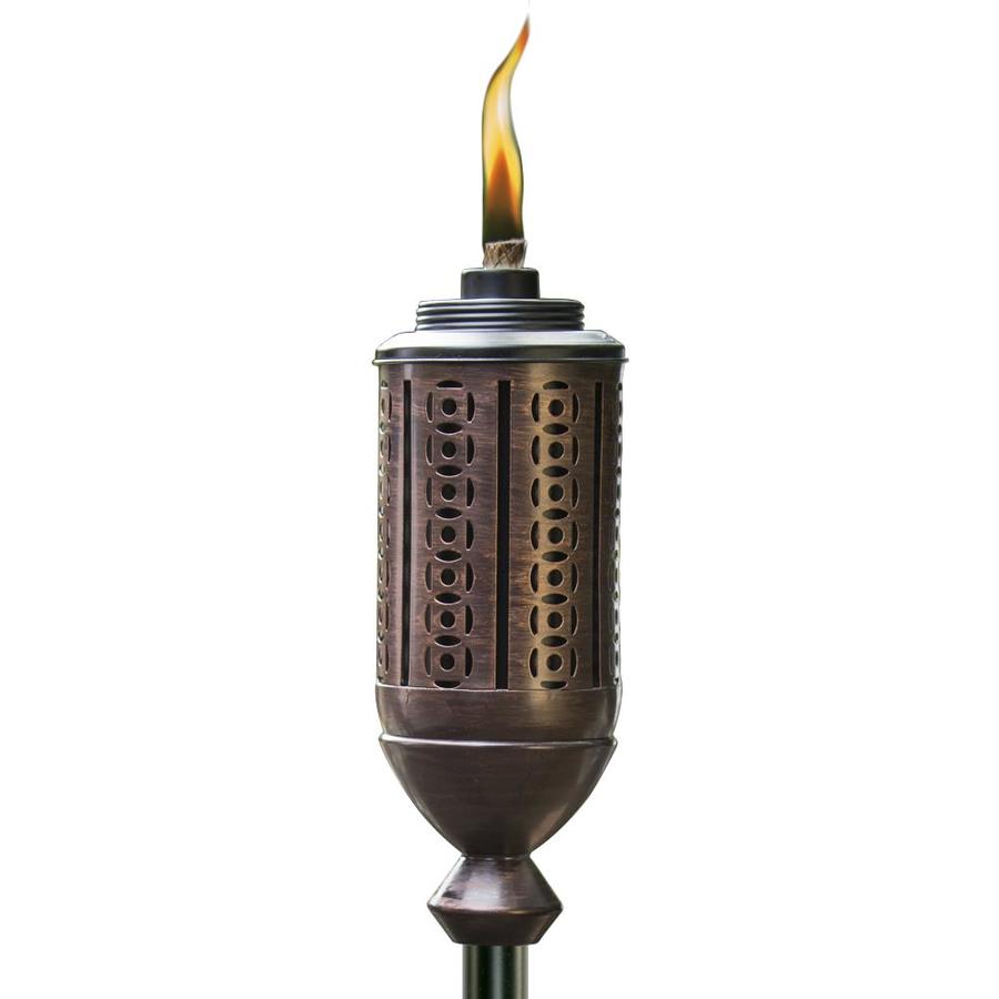 Garden Oil Torch Set of 4 Copper Look