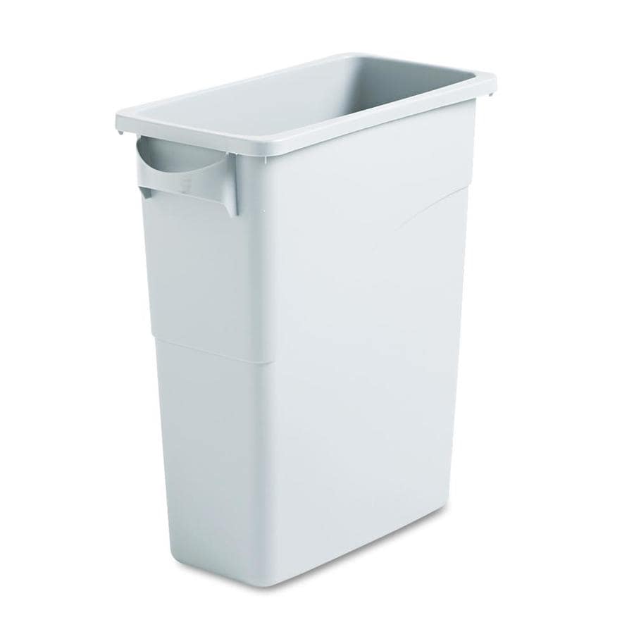 Rubbermaid Commercial Products 1587 Gallon Light Gray Plastic Commercial Touchless Trash Can In The Trash Cans Department At Lowescom