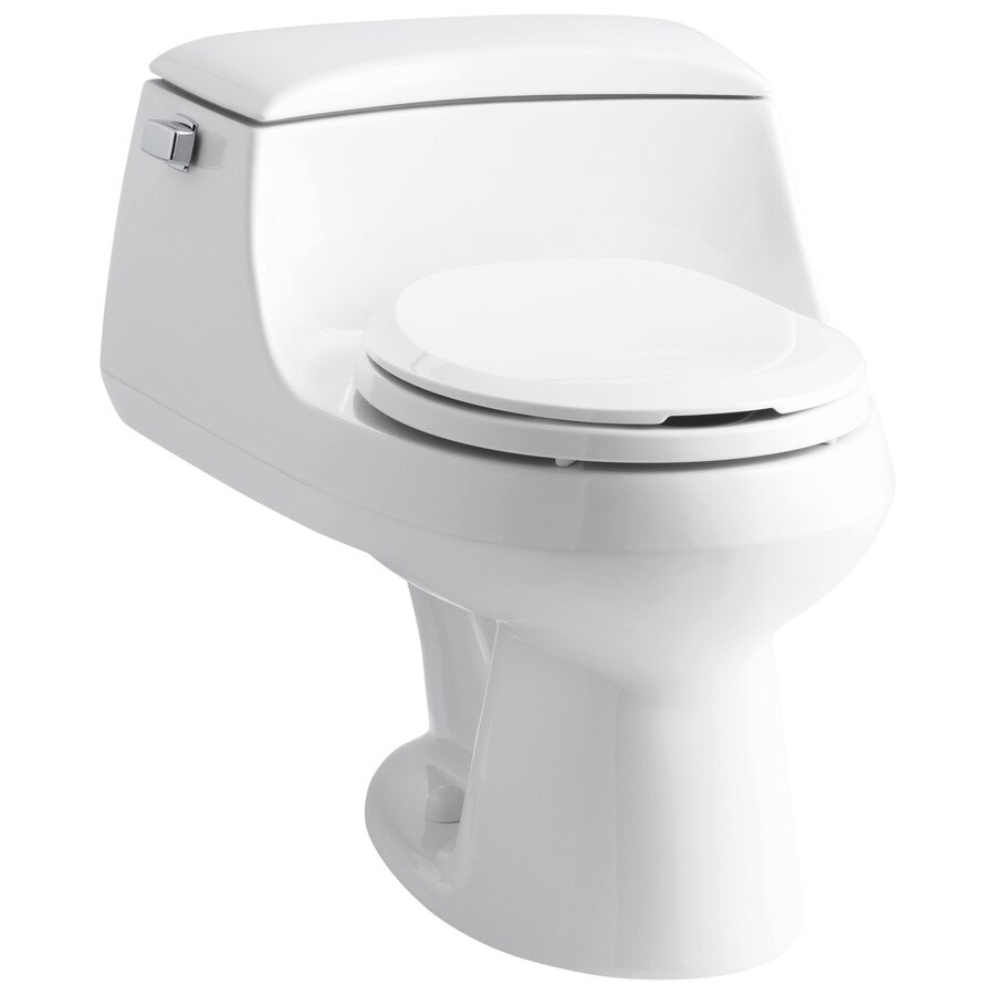 KOHLER San Raphael White Standard Height Toilet 12in RoughIn Size