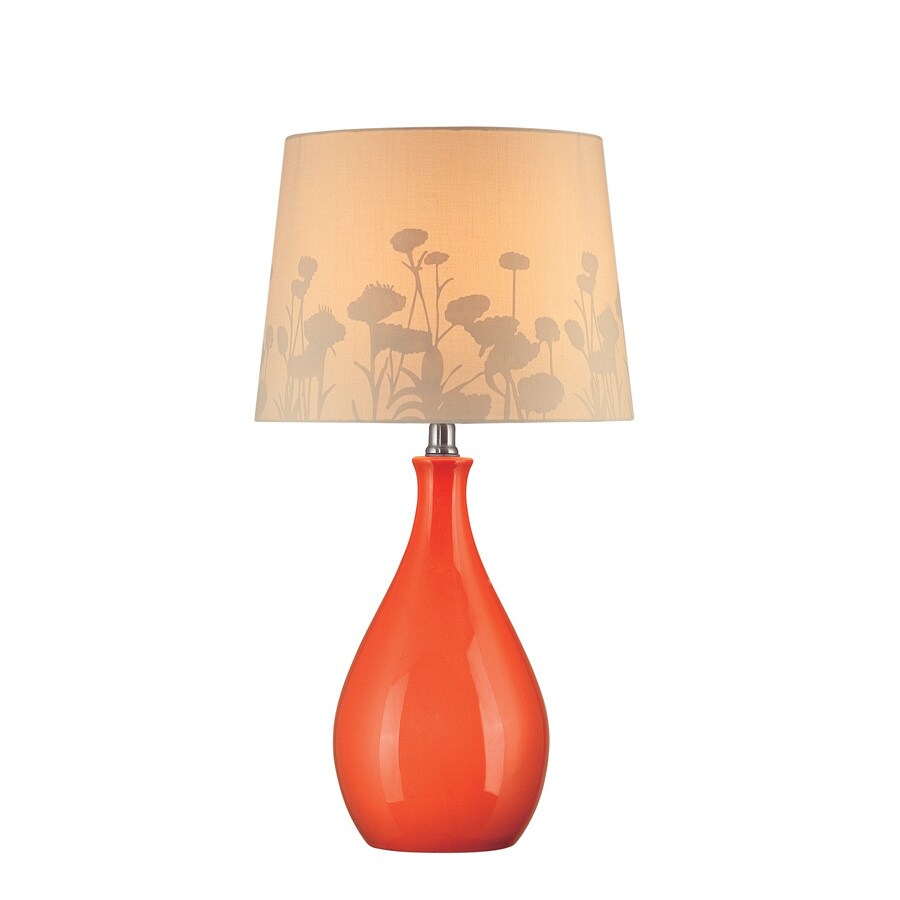 peach colored table lamps