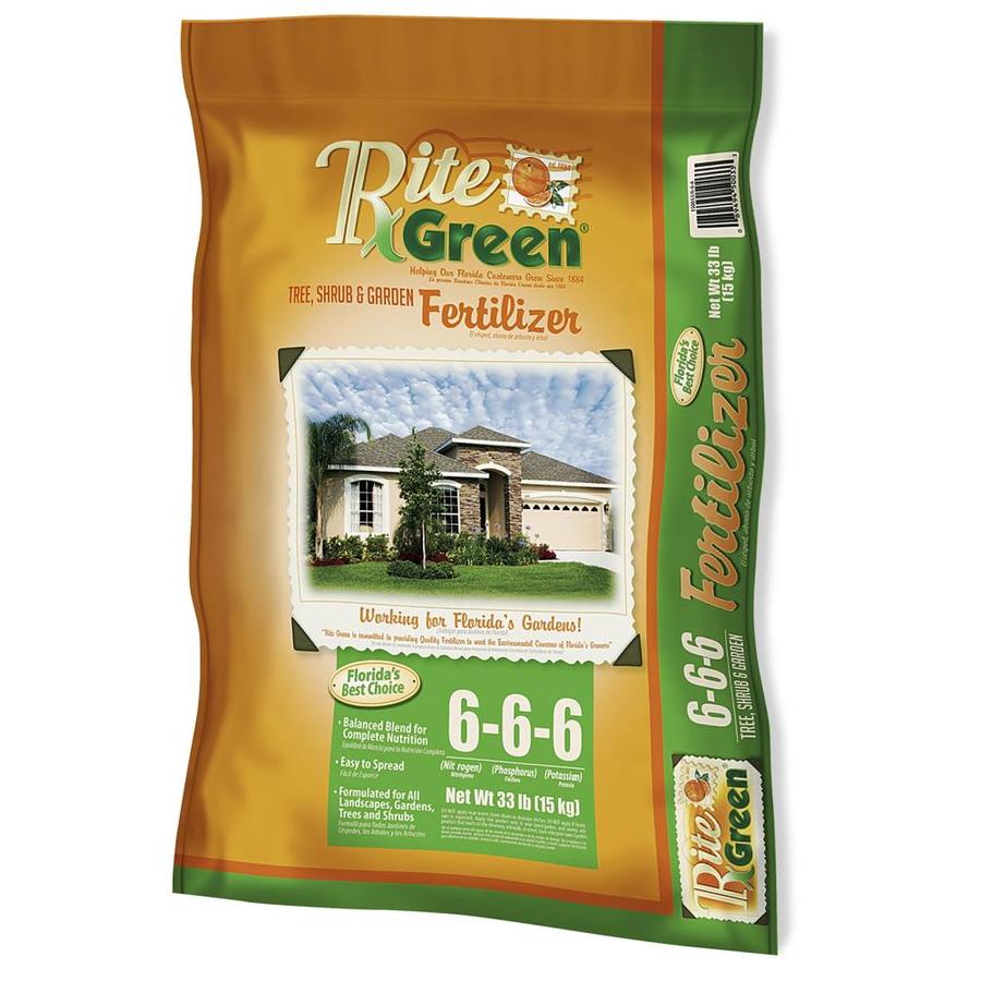 Rite Green 33 Lb 20 Sq Ft 6 6 6 All Purpose Lawn Fertilizer In The Lawn Fertilizer Department At Lowes Com