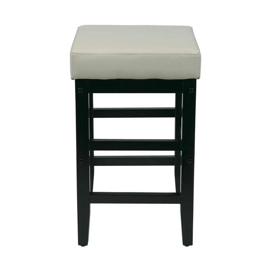 OSP Home Furnishings Metro Cream/Espresso Counter Upholstered Bar Stool