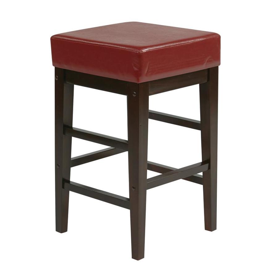 OSP Home Furnishings Red Counter Bar Stool in the Bar Stools department