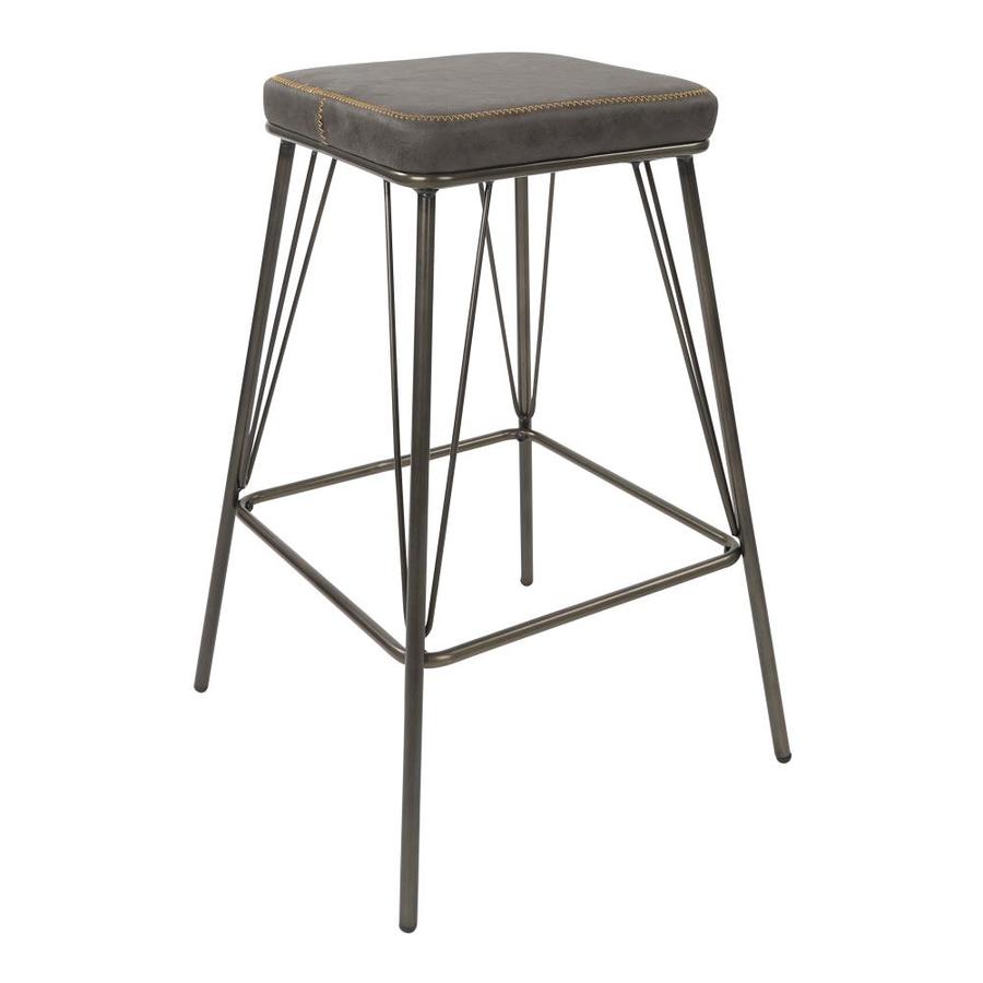 OSP Home Furnishings Set of 2 Charcoal Counter Stool in the Bar Stools