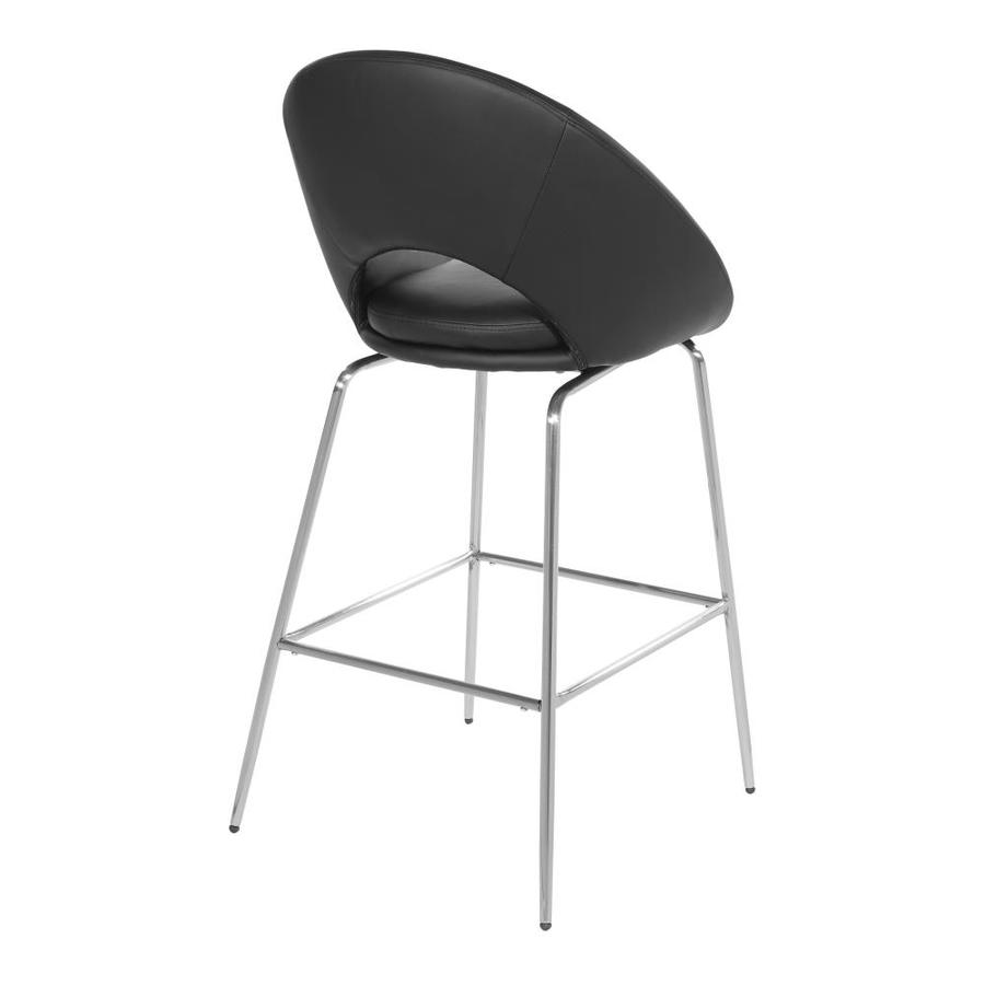 OSP Home Furnishings Cooper Set of 2 Black Bar Stool in the Bar Stools