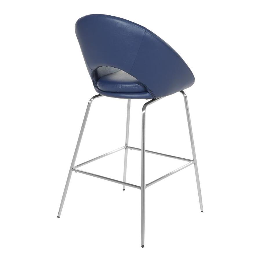 OSP Home Furnishings Cooper Set of 2 Navy Bar Stool in the Bar Stools