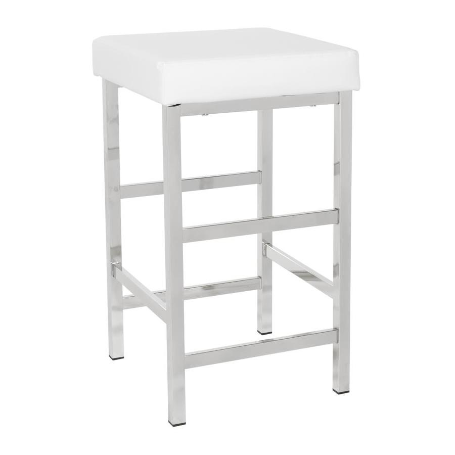 OSP Home Furnishings Metro White Counter Bar Stool in the Bar Stools