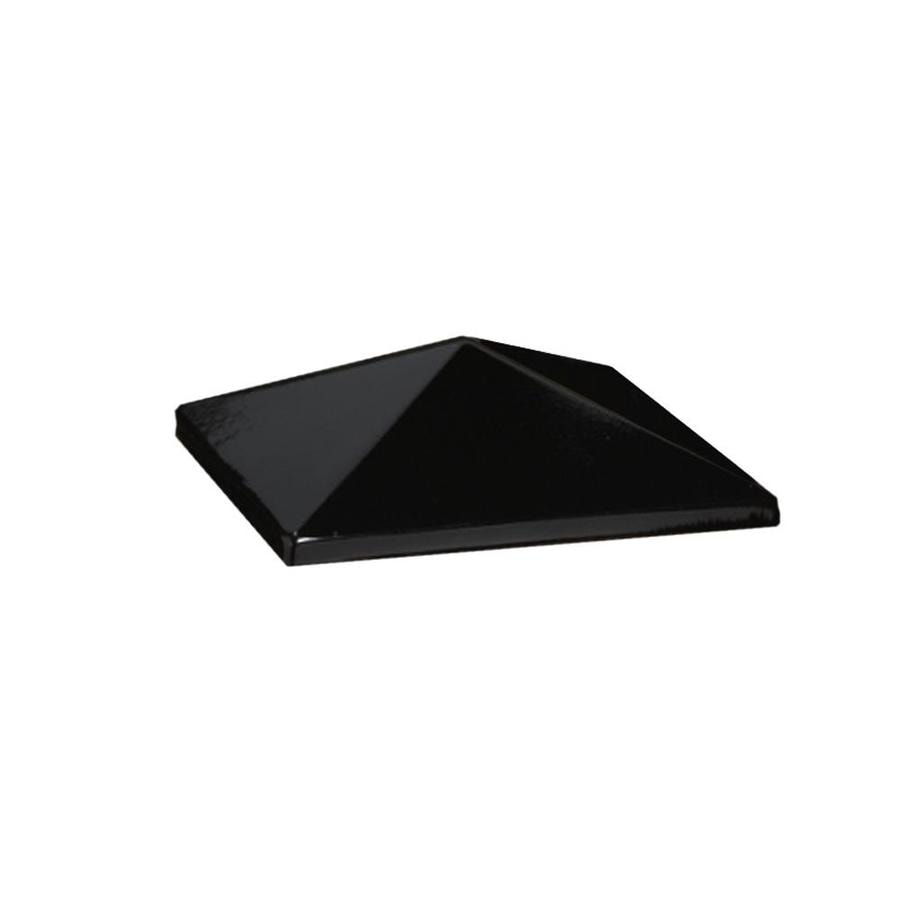 Deckorators 6 In X 6 In Black Unlit Metal Deck Post Cap In The Deck