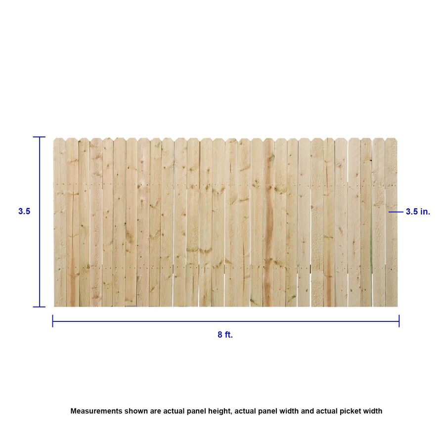 lowes dog ear fence panel
