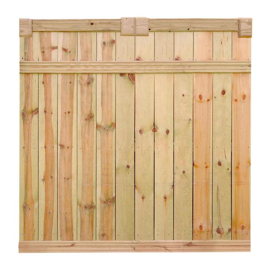 Severe Weather 6 Ft H X 8 Ft W Pressure Treated Spruce Spaced Picket