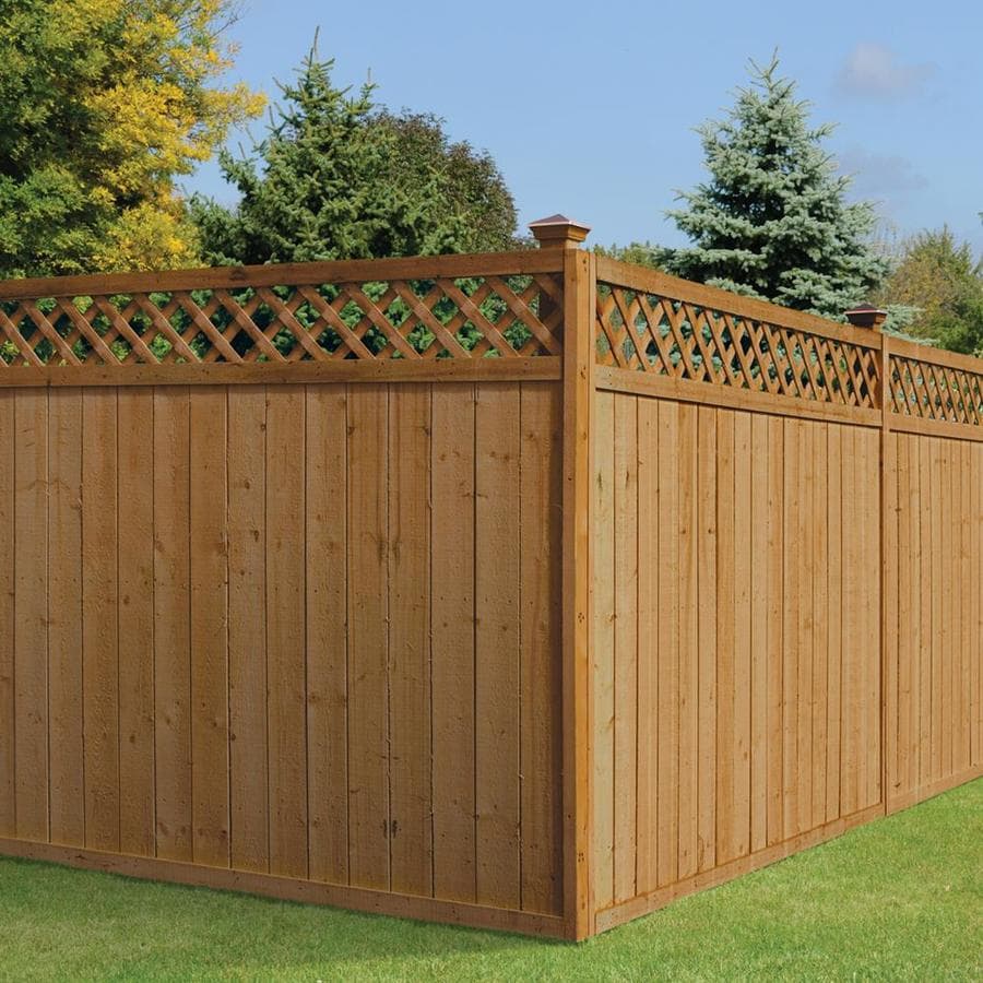 wood lattice fence panel