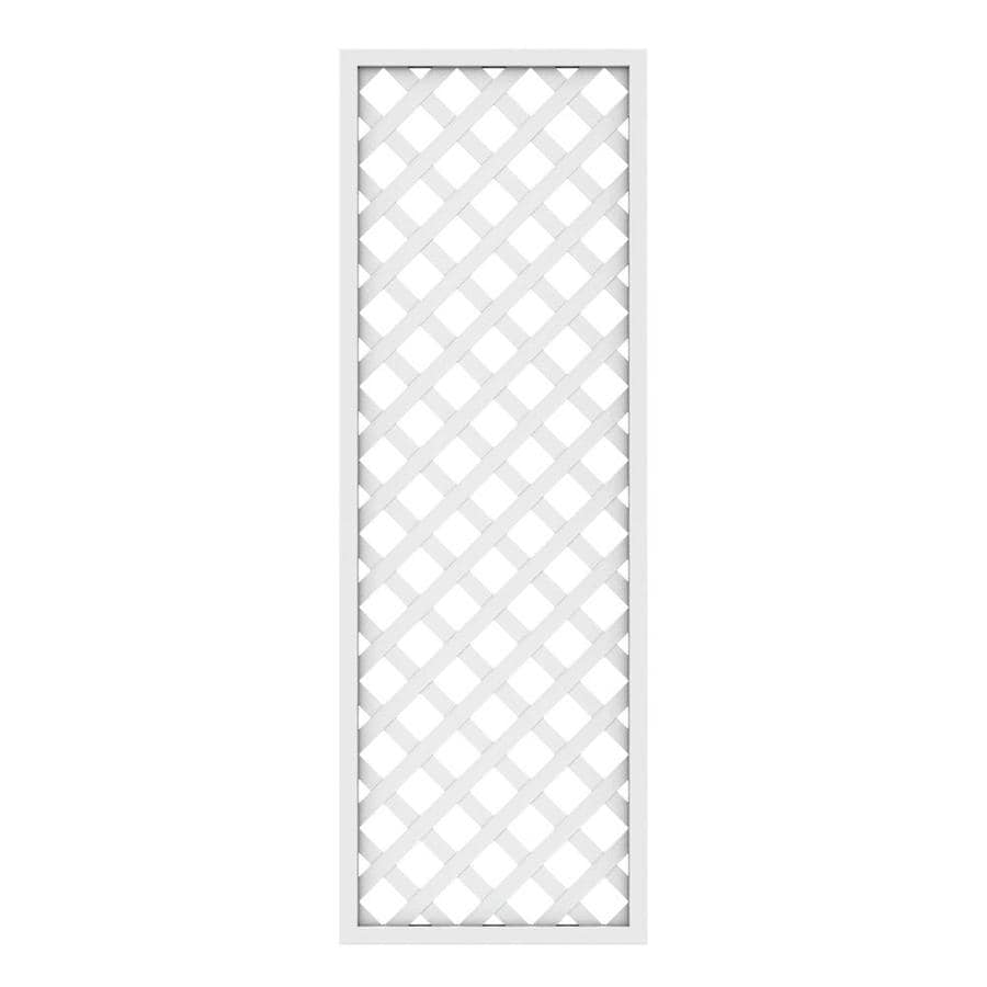 vinyl lattice panels white