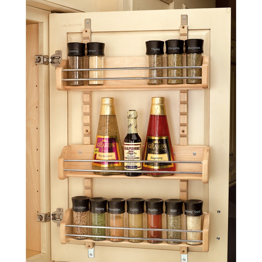 yellow spice rack